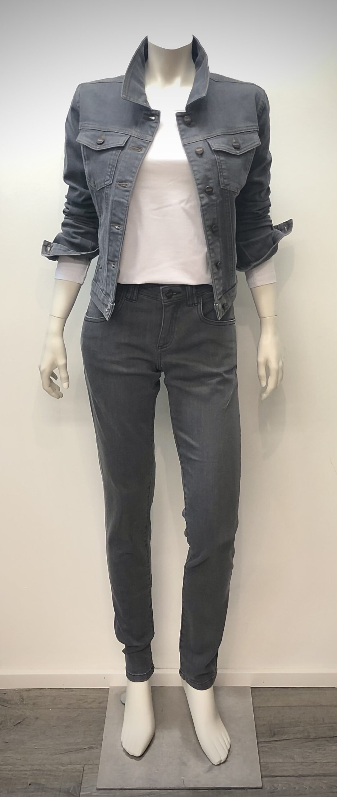 Ana - Jeans skinny in grey denim von BARTA