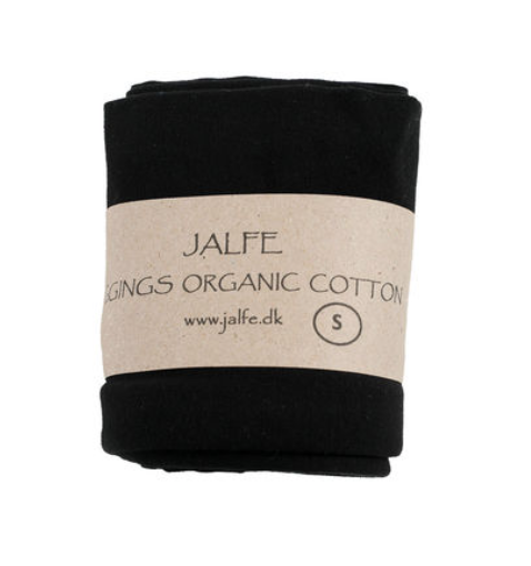 Leggin 3/4 lang aus GOTS-Baumwolle in schwarz von Jalfe