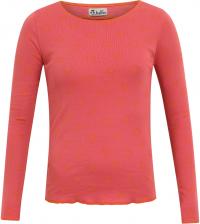 Shirt aus 100% Öko-Baumwolle in rot/orange gemustert von Jalfe