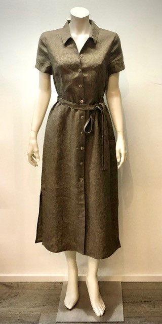 Kleid in petrol, ulme, schlamm und silber von NATURALMENTE by SCHWEIKARDT MODEN