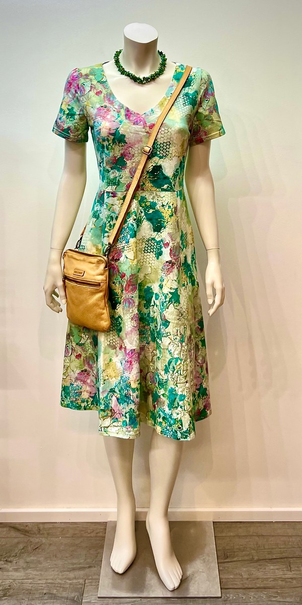 Kleid GOTS in smaragd bunt von NATURALMENTE by SCHWEIKARDT MODEN