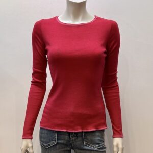 Ringel Shirt langarm aus 100% reiner Baumwolle GOTS in verschiedenen Farben mit Ziernähten von Jalfe