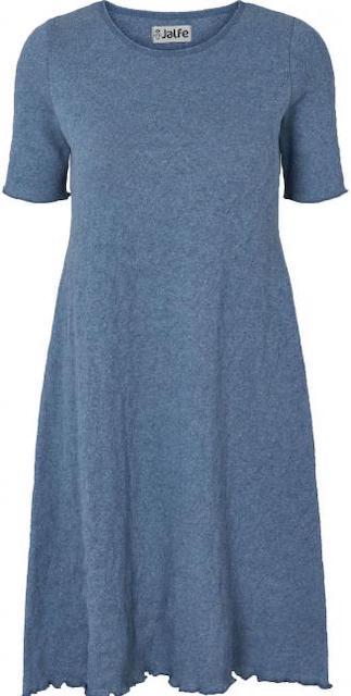 Kleid jacquard kurzarm aus 100% reiner Baumwolle GOTS in verschiedenen Farben von Jalfe