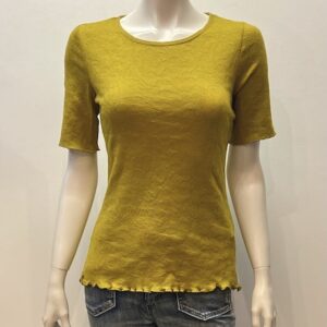 Shirt jacquard kurzarm aus 100% reiner Baumwolle GOTS in verschiedenen Farben von Jalfe